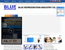 Tablet Screenshot of bluerefrigeration.com
